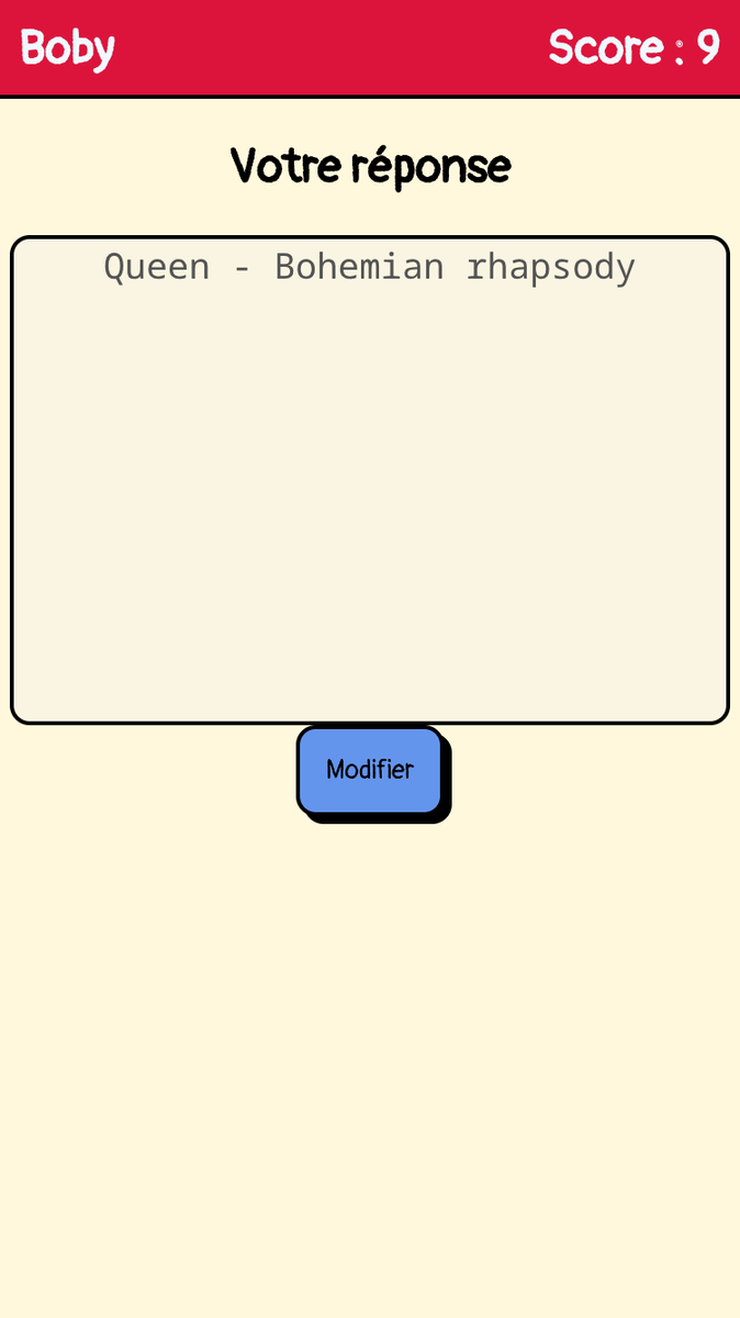 Une capture d'écran d'un utilisateur répondant depuis son téléphone