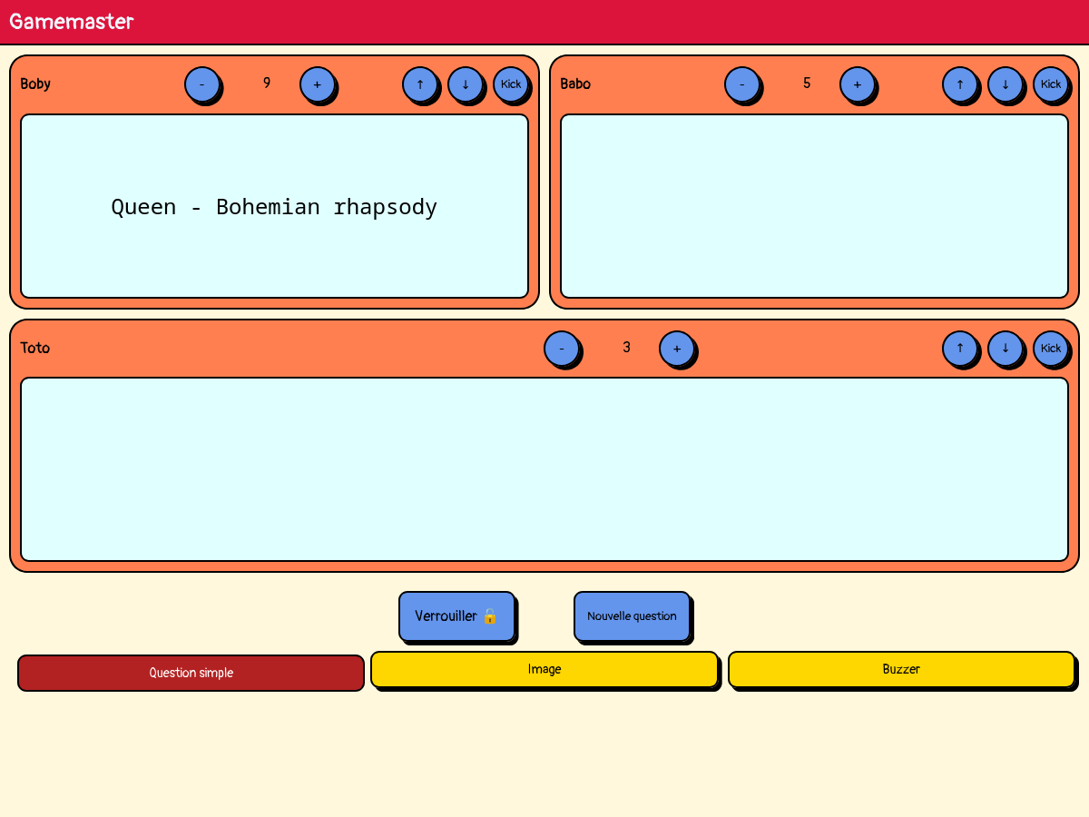 Une capture d'écran du logiciel